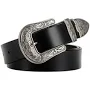 SYGA Women's PU Leather Retro Pin Buckle Waist Belt, Stylish Vintage Design, Adjustable Classic Belt For Jeans, Dresses & Casual